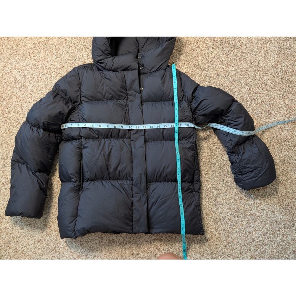UNIQULO women's Ultralight DOWN Parka/Jacket/Coat, Med; Black Packable Puffer - Picture 6 of 12